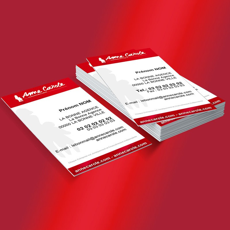 Carte de visite sans photo