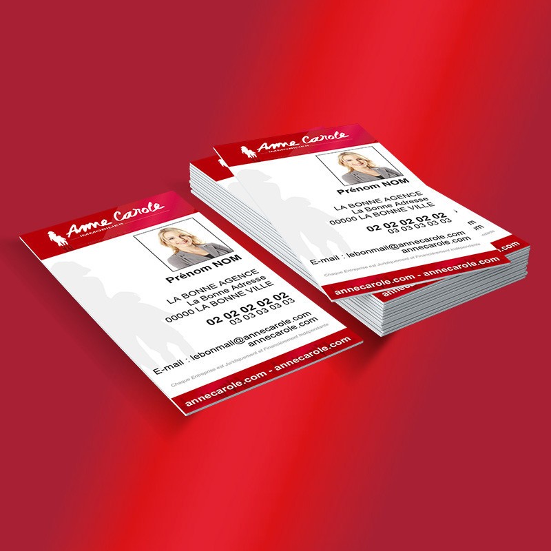 Carte de visite avec photo