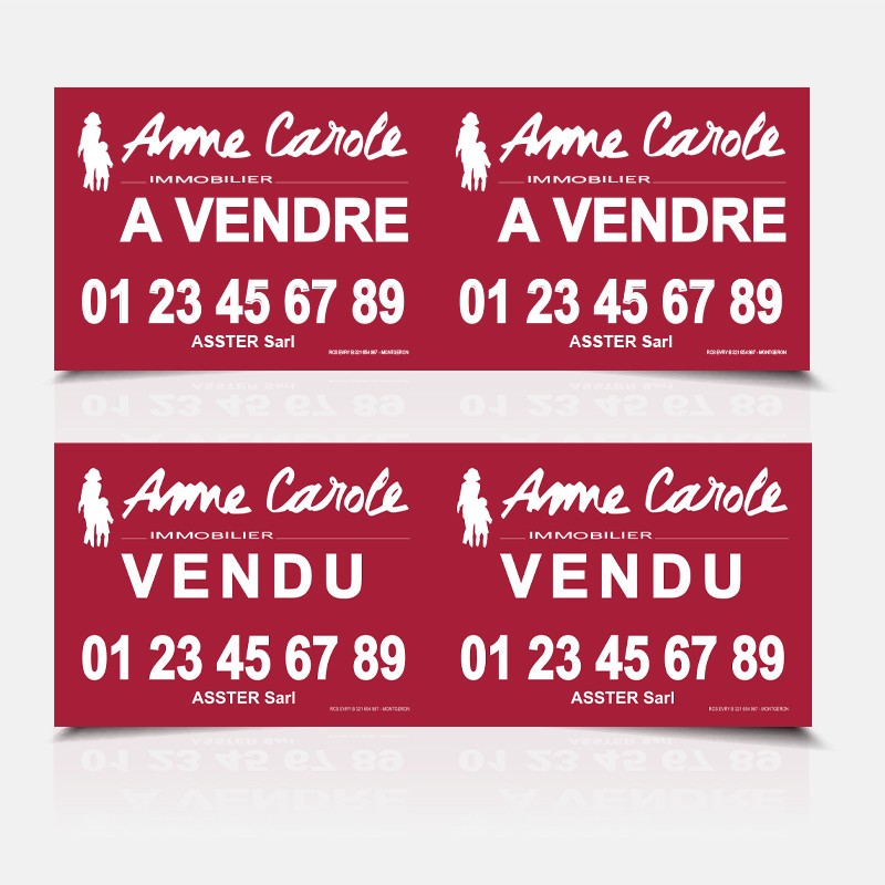 Panneau double recto/verso 600x1600 mm