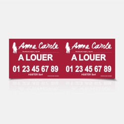 Panneau double recto...